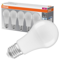 5x LED žárovka A60 E27 13W = 100W 1521lm 4000K Neutral 180° BASE Osram