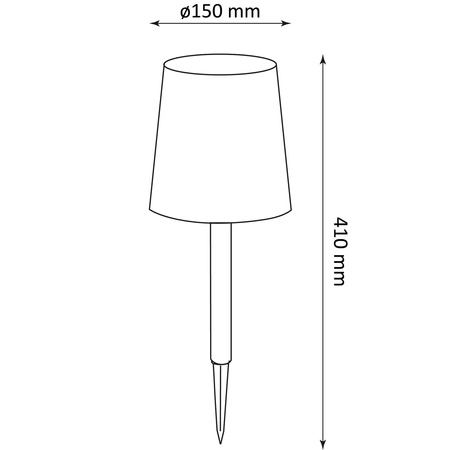 Solární zahradní LED lampa zapichovací dekorativní stojací venkovní svítidlo IP44