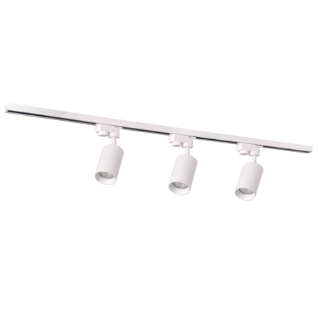 Sada přípojnic 1-fázová lišta + 3x reflektor GU10 bílý MARIBEL Sanico Goldlux