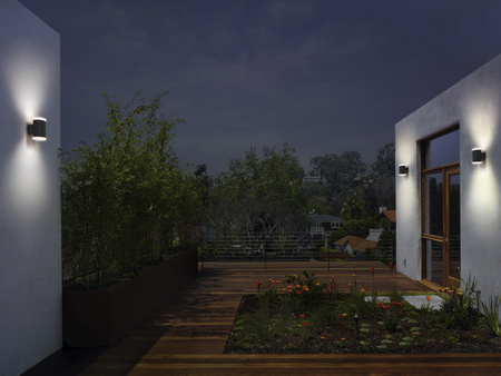 Venkovní zahradní lampa Venkovní nástěnná lampa LED 9W 700lm 3000K IP44 Endura Ledvance šedá