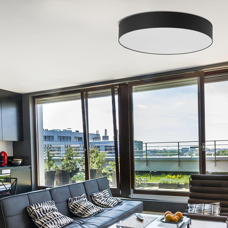 Stropní svítidlo Plafond RONDO BLACK Kulaté svítidlo 61cm 15W 4xE27 1587 TK Lighting