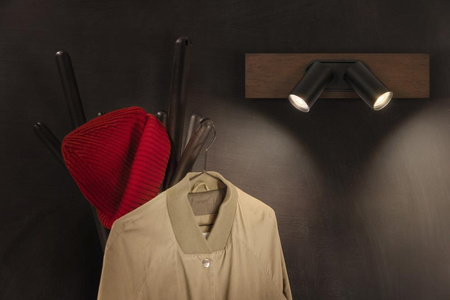 LED stropní nástěnné svítidlo nástěnné povrchové montáže 6,8 W 460lm 3000K teplé stmívatelné dekorativní hnědé černé bodové rtuťové Ledvance