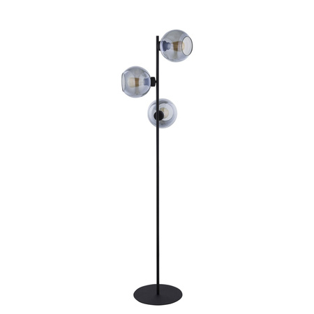 Skleněná stojací lampa CUBUS GRAPHITE Black Graphite Modern 3xE27 5239 TK Lighting