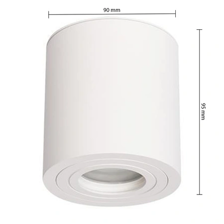 Halogenový reflektorový bodový reflektor GU10 IP54 s povrchovou montáží kulatý bílý Masterled