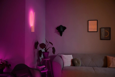Nástěnné svítidlo LED LIANE bílé 12,2W 24V CCT RGB PHILIPS HUE Bluetooth Zigbee
