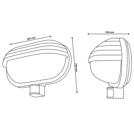 Zahradní nástěnná lampa FRODA E27 IP44 s PIR senzorem černá
