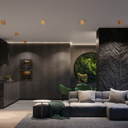 Nástěnné svítidlo QUAD 1 G9 Gold Minimalist SOLLUX