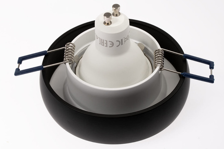 Halogenová Podhledové svítidlo GU10, IP44 Stálá Kulatá Černá COLOSEUM LUMILED