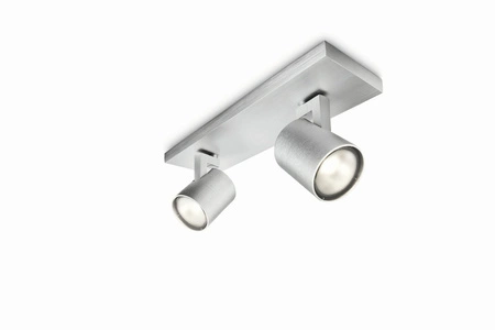 LED RUNNER stropní svítidlo 2x GU10 Reflektor pohyblivé svítidlo Hliník PHILIPS