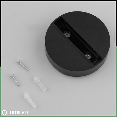 Adaptérová základna pro montáž jednofázových reflektorů černá LUMILED