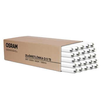 25x zářivka G13 T8 58W 5000lm 3000K Warm 1500mm OSRAM