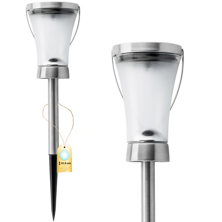 Venkovní lampa LED SOLAR Satin IP44 39 cm 