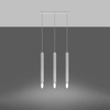 Stropní závěsné svítidlo LED WEZYR 3xG9 White SOLLUX