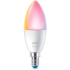 LED žárovka E14 Candle C37 4,9W = 40W 470lm 2200-6500K RGB + TW Smart SMART WiFi Bluetooth App WiZ