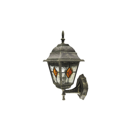 Zahradní lampa LED nástěnná lampa MONACO E27 IP43 Lucerna pro Top Antique Gold RABALUX