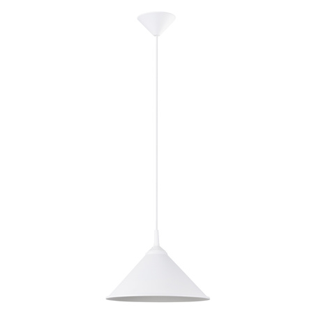 ZUMA E27 Bílá skandinávská závěsná lampa SOLLUX