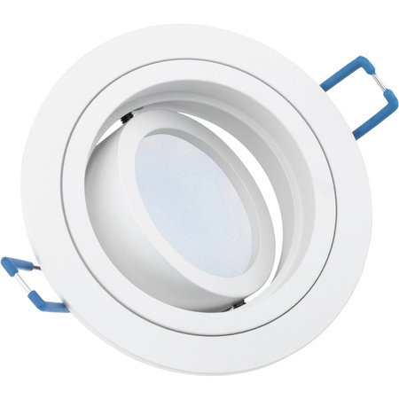 Halogenová Podhledové svítidlo GU10, MR16 Nastavitelná Kulatá Bílá CASSIO+LED GU10 6W=60W 580lm Neutrální bílá LUMILED