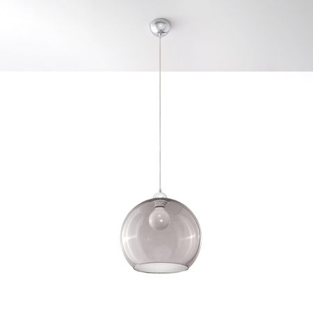 LED závěsné stropní svítidlo BALL E27 Overhang Round Graphite SOLLUX