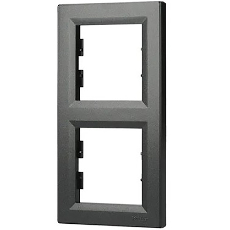 2-násobný vertikální rám pro zásuvku Double Asphora. antracit