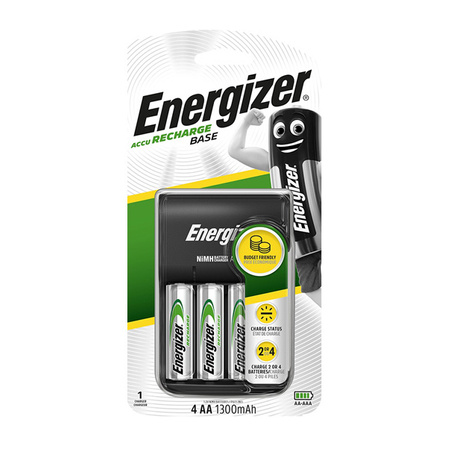 ENERGIZER BASE CHARGER + 4x univerzální AA 1300mAh baterie