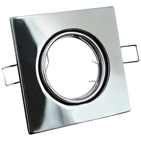 3x GOLDLUX (Polux) pohyblivá halogenová žárovka. hranatá. chrom + GU10 3.5W LED žárovka