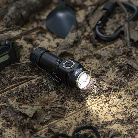 LED čelovka kapesní svítilna USB dobíjecí ruční 500lm VA0033 VAYOX