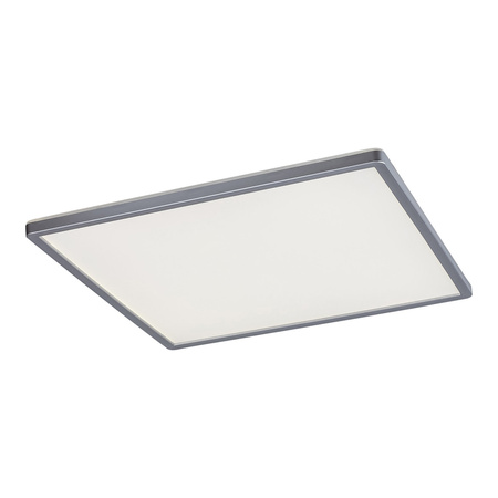 Plafond LED stropní světlo pro povrchovou montáž 22W CCT RGB stmívatelné dálkové ovládání časovač stříbrná moderní Rasmus Rabalux