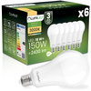 6x LED žárovka E27 A70 18W = 150W 2430lm 3000K teplá bílá 260° LUMILED