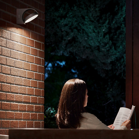 Zahradní lampa LED nástěnná lampa MIMOZA myGarden 7W 2700K IP44 pohyblivá antracitová PHILIPS