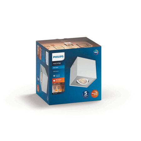 LED halogenové svítidlo pro povrchovou montáž 4,5W BOX Moving white PHILIPS