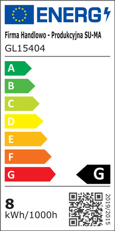 Venkovní zahradní fasádní lampa NÁSTĚNNÁ LAMPA LED Evo GL15404 8W 560lm 4000K Neutrální bila Su-Ma