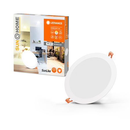 LED vestavné svítidlo 22W 1500lm downlight CCT stmívatelné Ra ≥ 95 23cm kulaté SUN@HOME LEDVANCE