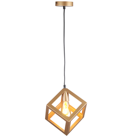 Stropní závěsné svítidlo Dekorativní závěs E27 Zlatá Švédsko Sanico Goldlux