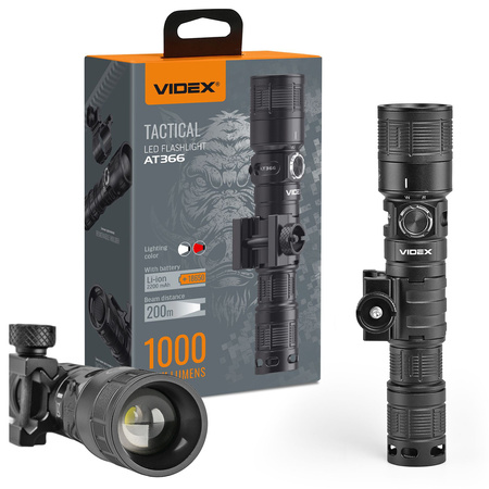 Dobíjecí ruční svítilna LED 10W 1000lm 5 režimů USB-C Vodotěsné IP66 Videx