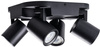 LED GU10 LED Reflektor Stropní světlo nastavitelné kulaté černé Laurin Kanlux