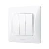 3gangový 3cestný spínač 10A pro povrchovou montáž bílý BINERA VIDEX