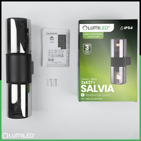 Zahradní nástěnné venkovní svítidlo 2x E27 SALVIA LUMILED