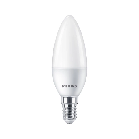 6x LED žárovka E14 Candle B35 4,9W = 40W 470lm 2700K Warm Essential Philips