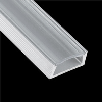Povrchový Eloxovaný Hliníkový Profil pro LED ALI-1, Stříbrný 2m + Průhledná Krytka LUMILED