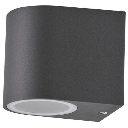 Venkovní nástěnné svítidlo s LED 1x GU10 BOSTON GOLDLUX (Polux) ALUMINIUM GRAY oválné