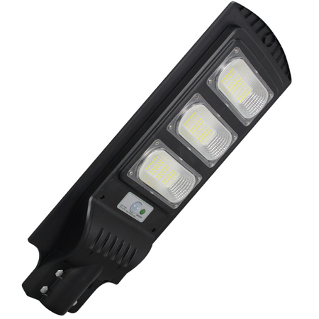 Reflektor LED 200-1000lm 6000K IP65 10W Solar Black se senzorem pohybu a soumraku + dálkové ovládání STREET-9 GOLDLUX (Polux)