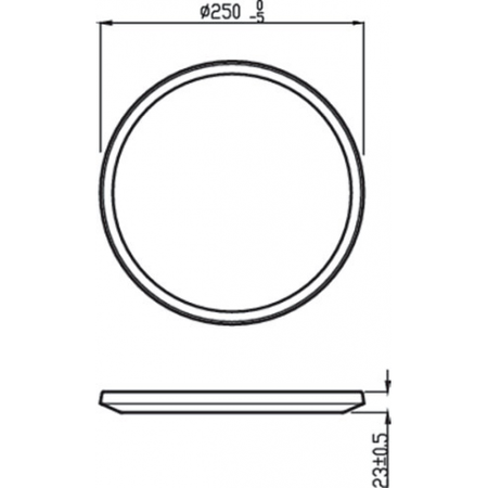 Zahradní LED stropní svítidlo venkovní SUPERSLIM CL550 15W 2700K IP44 kruhové stropní svítidlo černobílé PHILIPS