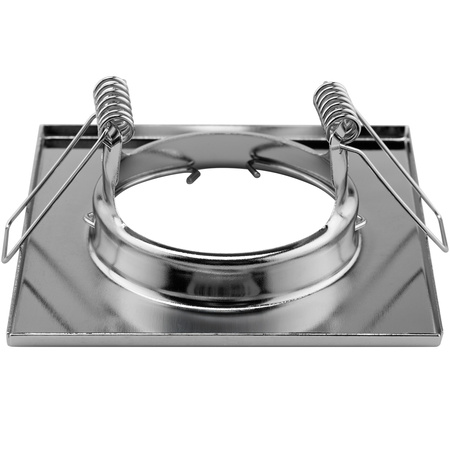 Halogenové svítidlo pod omítku Pevné čtvercové svítidlo PAVO Chrome Sheet MR16 GU10 LUMILED