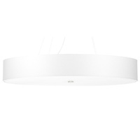 SKALA LED závěsné stropní svítidlo 6xE27 Lustr 90cm bílý SOLLUX