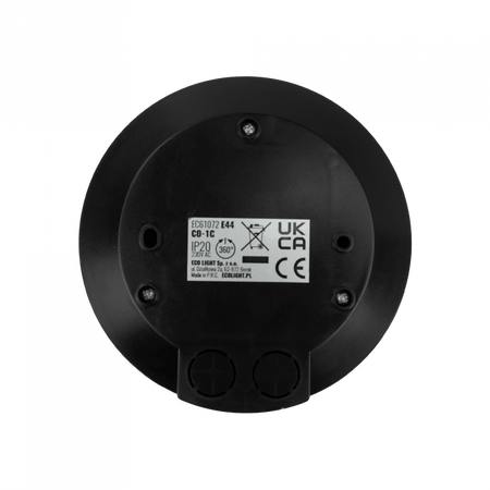 Detektor pohybu a soumraku PIR Stropní senzor pro povrchovou montáž černý 3m 360° CO Ecolight