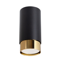Stropní svítidlo Tuba Spot GU10 Black Gold Nero Bittersweet Shimmer SL pro povrchovou montáž.1410 Sollux