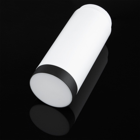 Venkovní zahradní lampa E27 BLACK POST 45 cm s pohybovým a soumrakovým senzorem