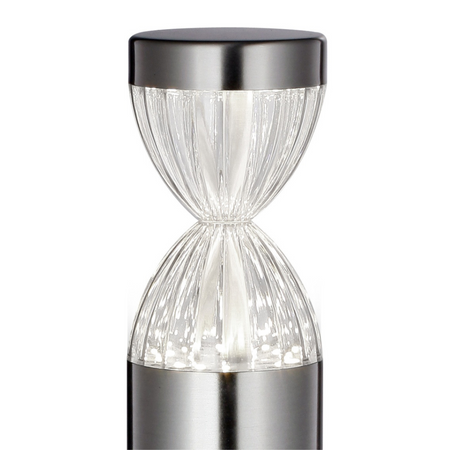 LED zahradní lampa 6W 6500K Adria GOLDLUX (Polux) nízká stříbrná