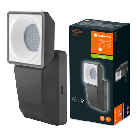 LED reflektor 8W 750lm 4000K IP55 šedý se senzorem pohybu a soumraku LEDVANCE Pro Spot Endura