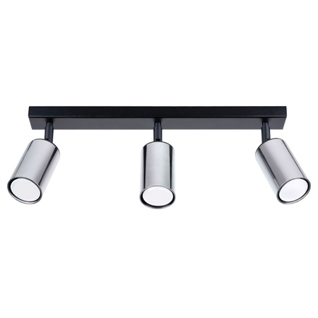 Stropní svítidlo WINX 3xGU10 Reflektor Moving Black Chrome Modern SOLLUX